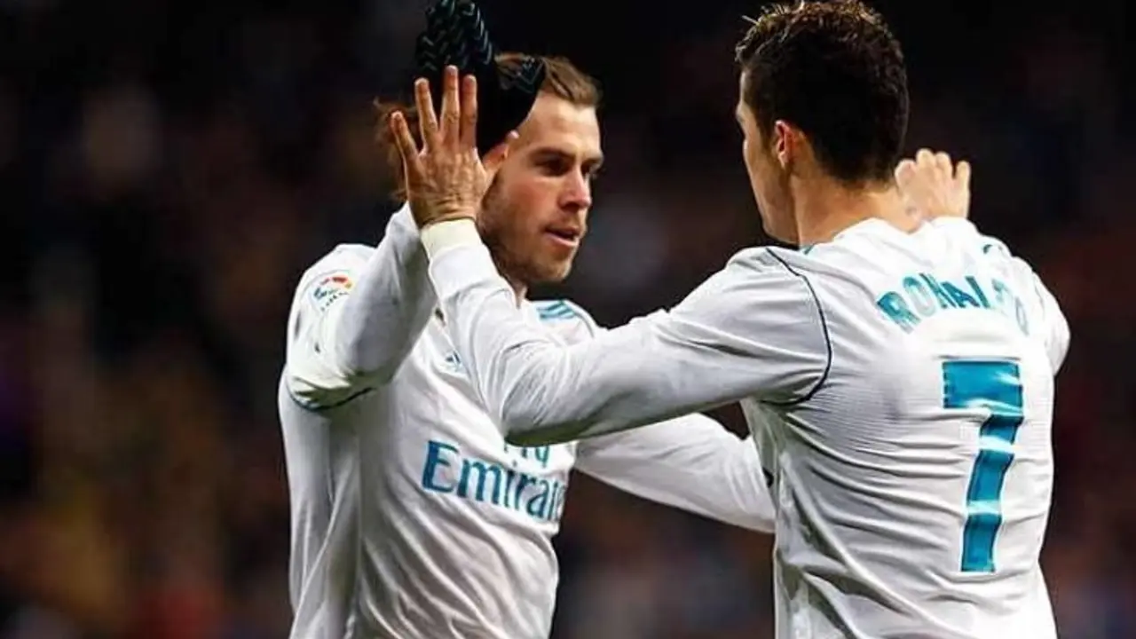 Bale junto a Cristiano Ronaldo.