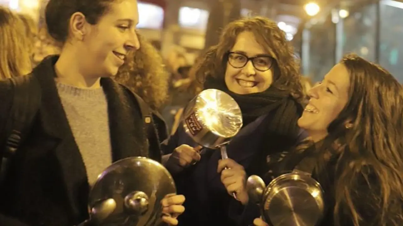 Protesta de mujeres en Madrid. / #Huelga8Marzo
