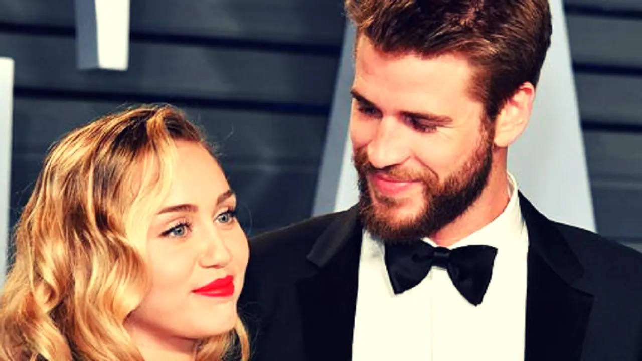 Miley Cyrus, cantante; y Liam Hemsworth, actor. Instagram.