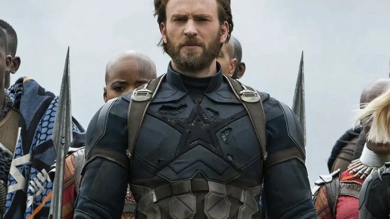 Chris Evans, actor; como el Capit&aacute;n Am&eacute;rica. Marvel.