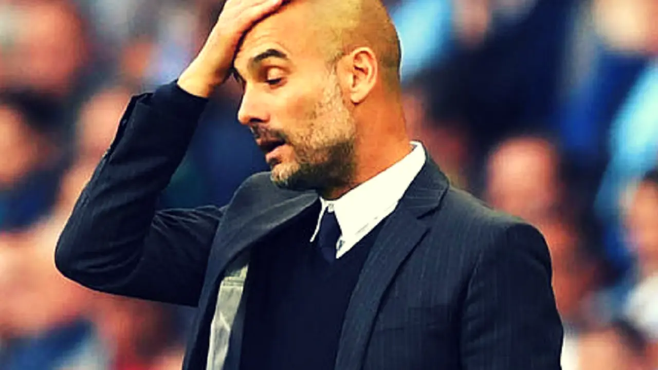 Pep Guardiola, t&eacute;cnico del Manchester City. /  RR SS.