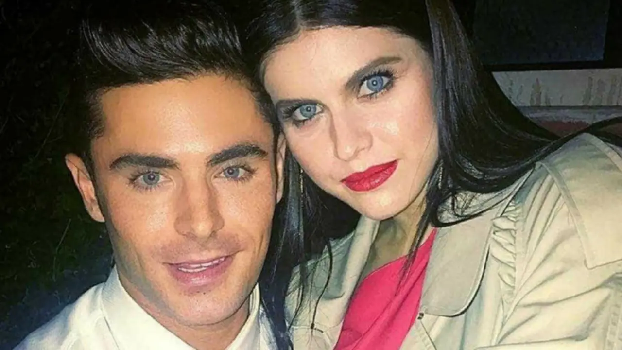 Zac Efron, actor; y Alexandra Daddario, actriz. Instagram.
