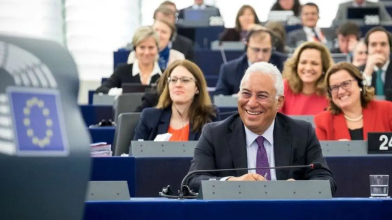 Ant&oacute;nio Costa en el Parlamento Europeo. / @antoniocostapm