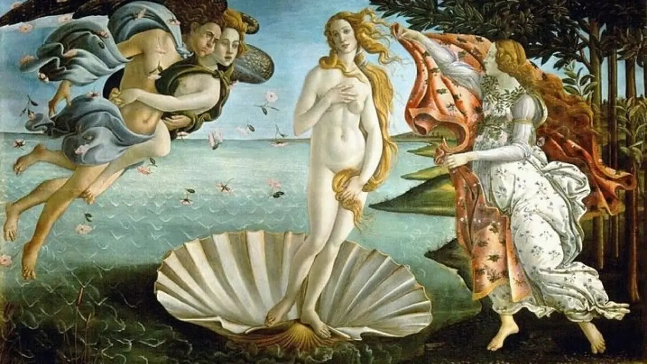 Boticelli, El Nacimiento de Venus I artble.com
