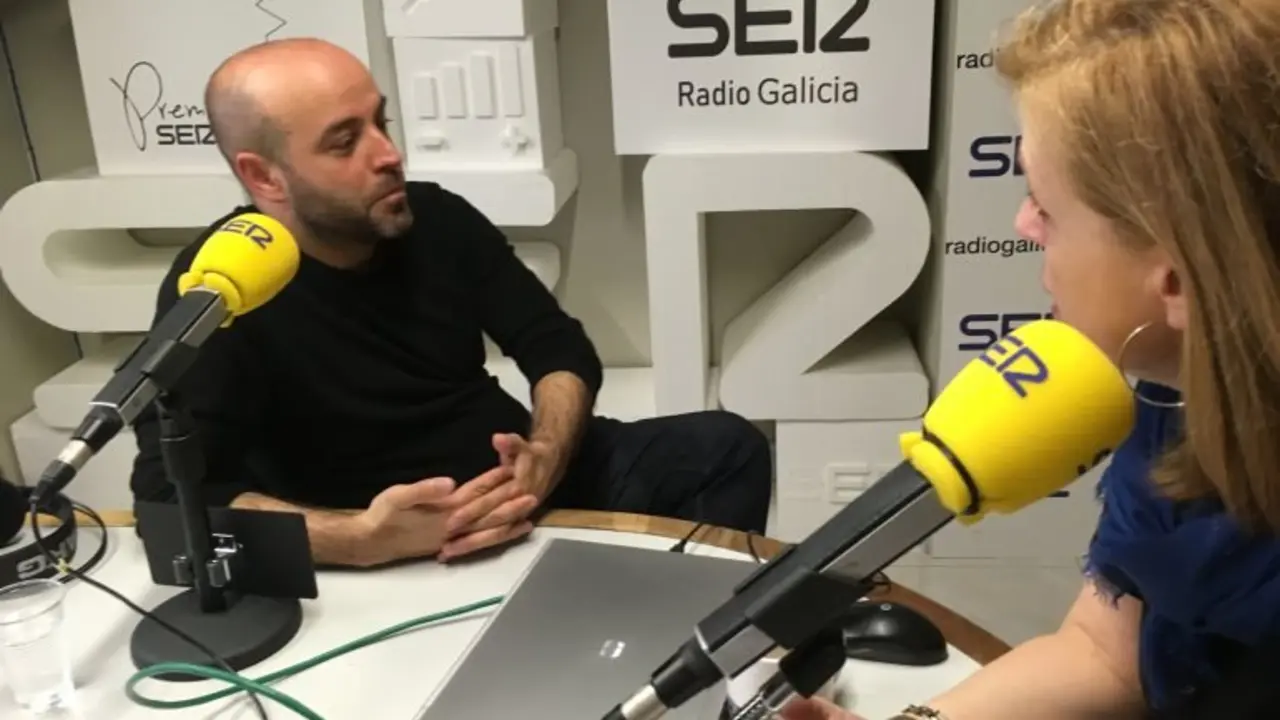 Luis Villares y Aida Pena antes de la entrevista. / Cadena SER