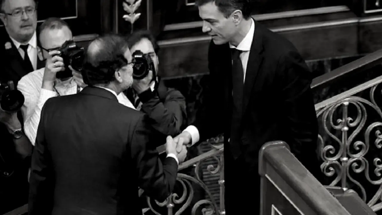 Mariano Rajoy y Pedro S&aacute;nchez. RR SS.