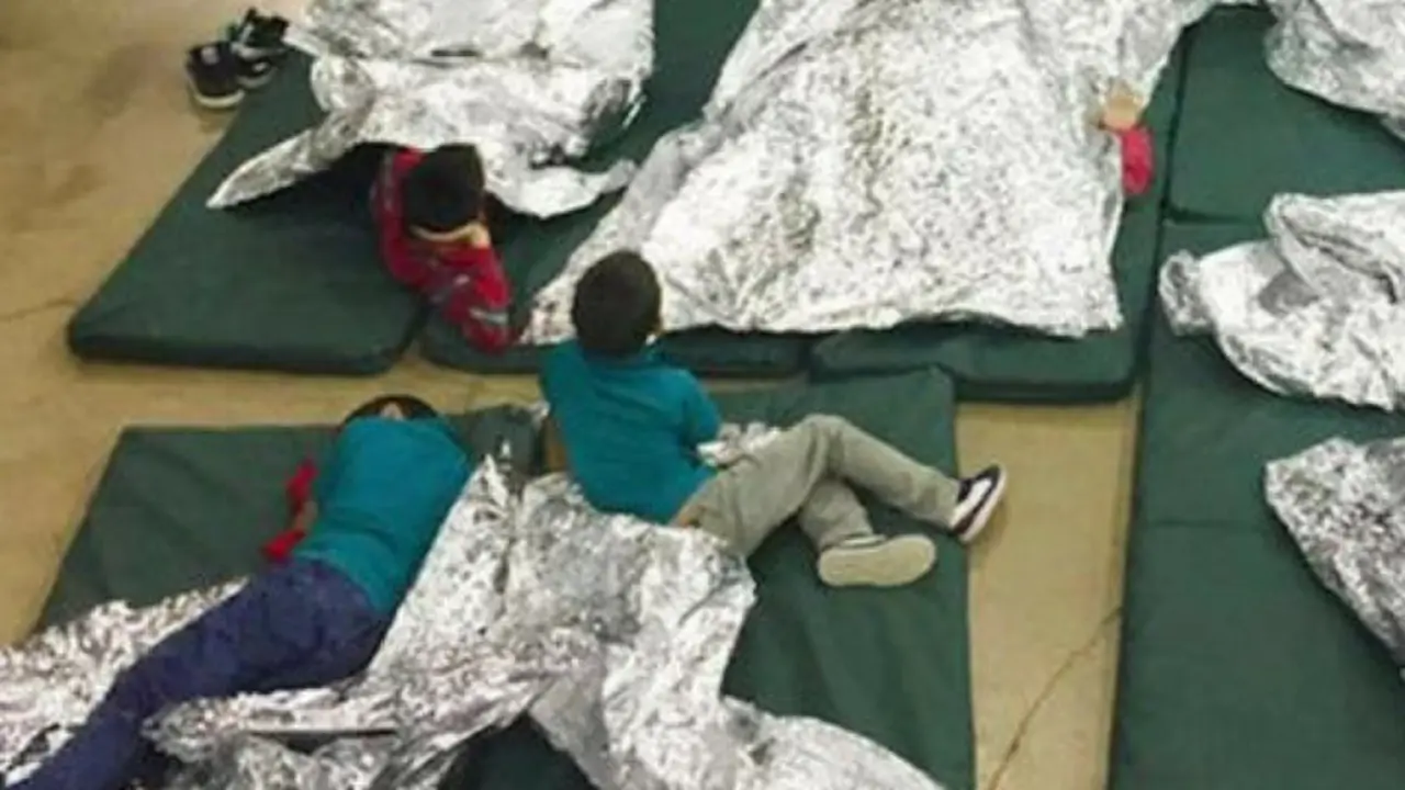 Ni&ntilde;os migrantes. Patrulla Fronteriza.