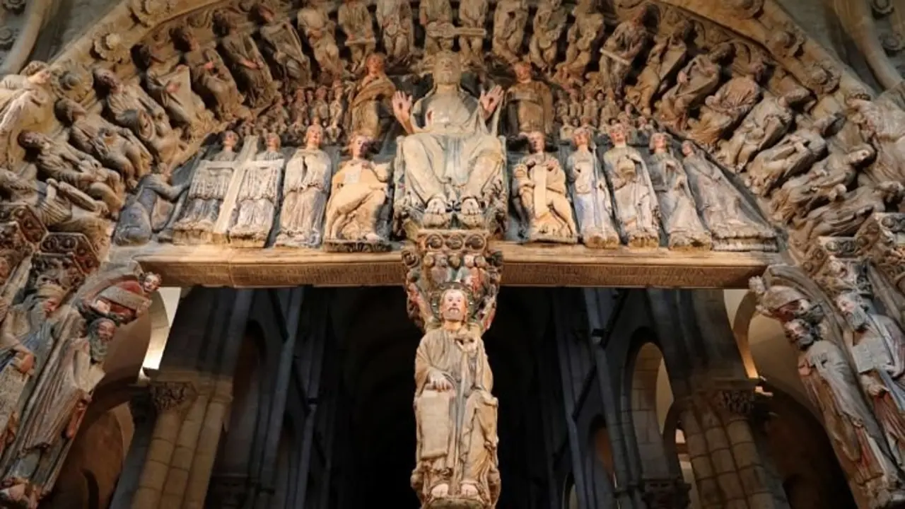 Pórtico de la Gloria de la Catedral de Santiago de Compostela. / L. R.