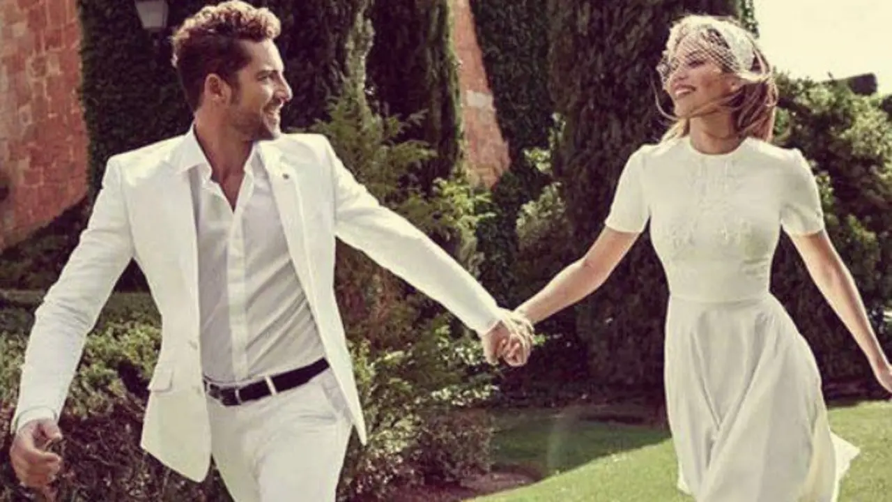 David Bisbal, cantante y Rosanna Zanetti, modelo y actriz. Instagram