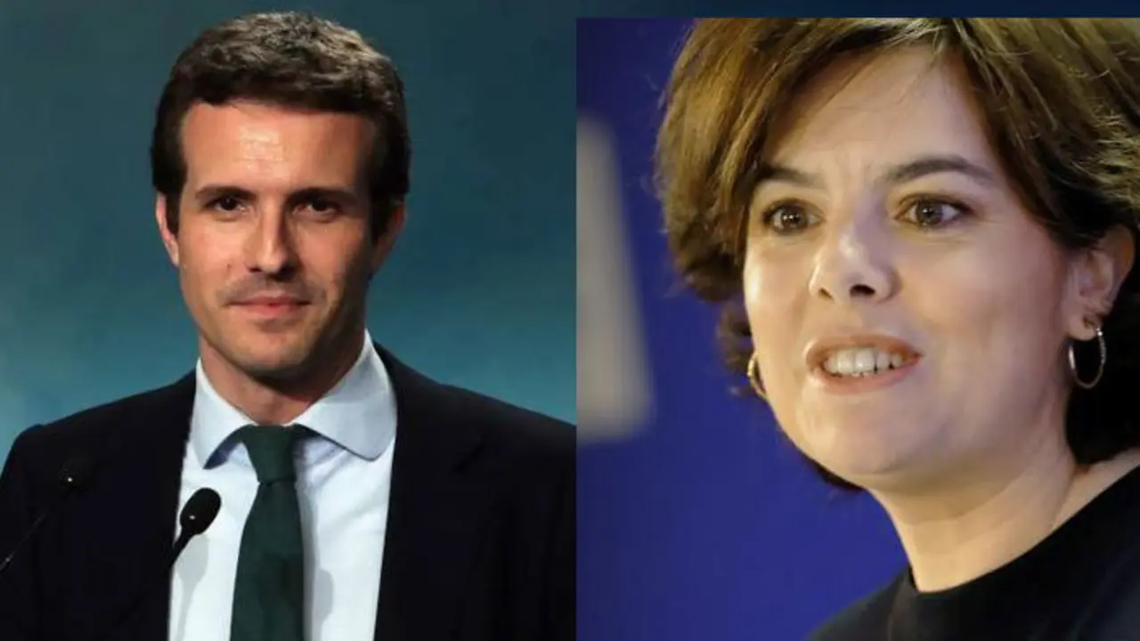 Pablo Casado y Soraya S&aacute;enz de Santamar&iacute;a. / Mundiario