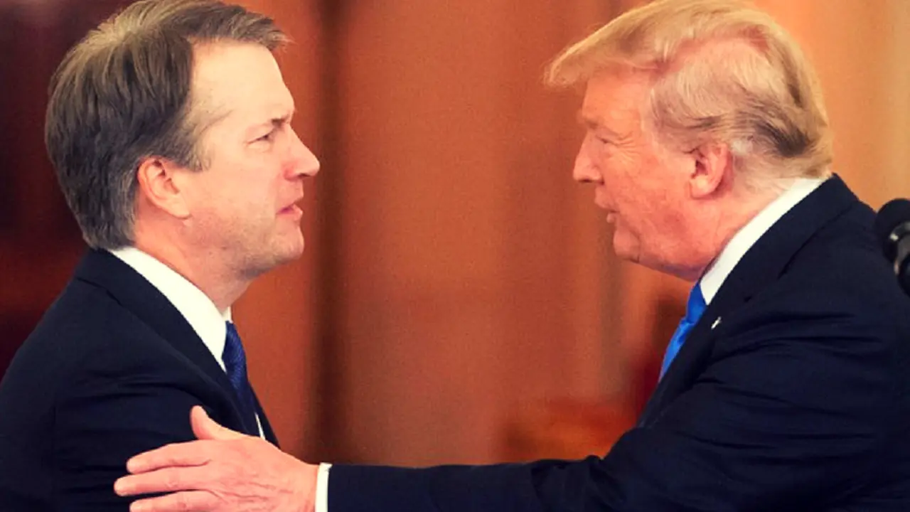 Brett Kavanaugh, juez de EE UU; y Donald Trump, presidente de EE UU. RR SS.