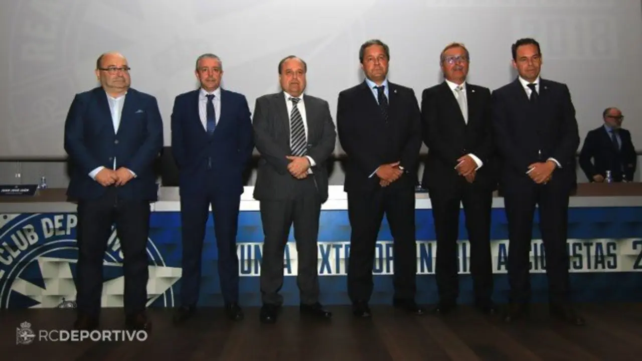 Los consejeros del Deportivo de La Coruña. / RCD