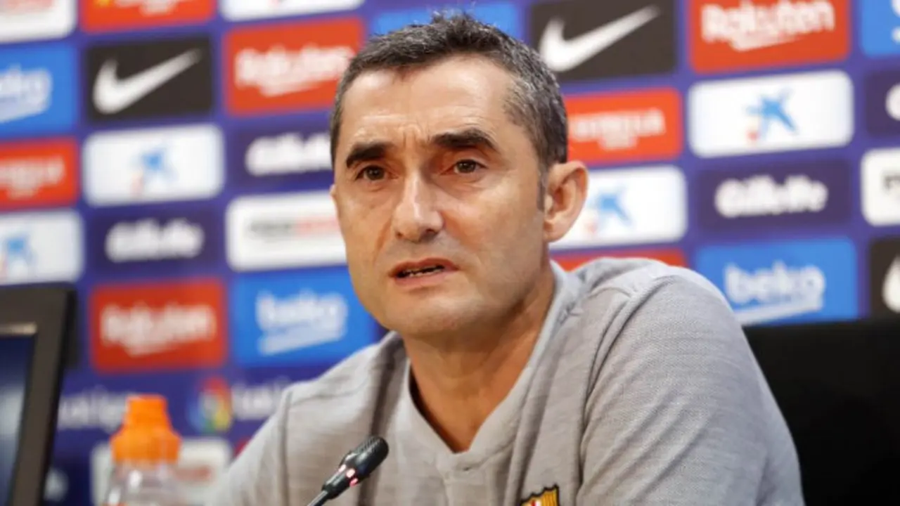 Ernesto Valverde, entrenador. / Twitter @FCBarcelona_es
