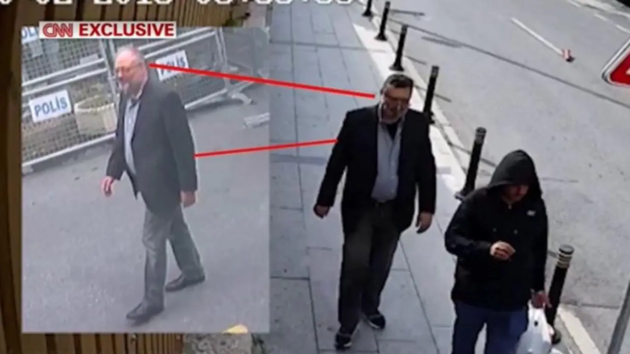 Mustafa al Madani como doble de Jamal Khashoggi. Cnn.