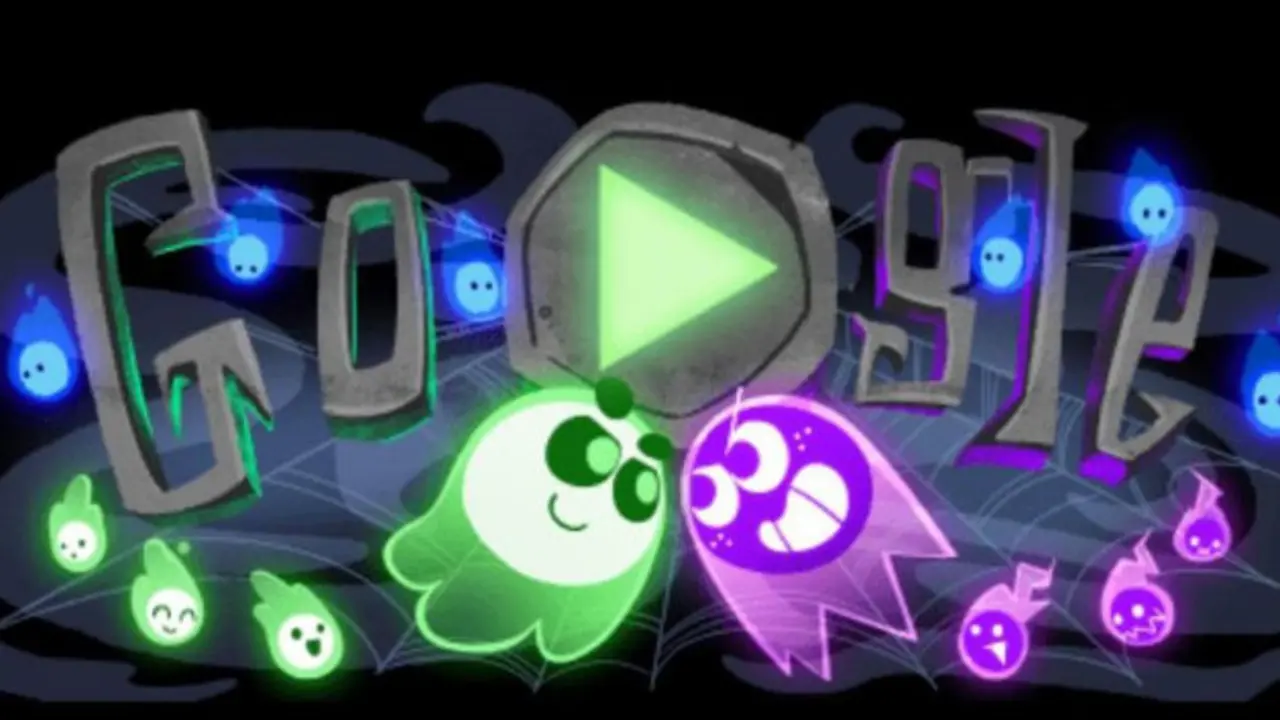 Doodle de Google con motivo de Halloween. / CNET.