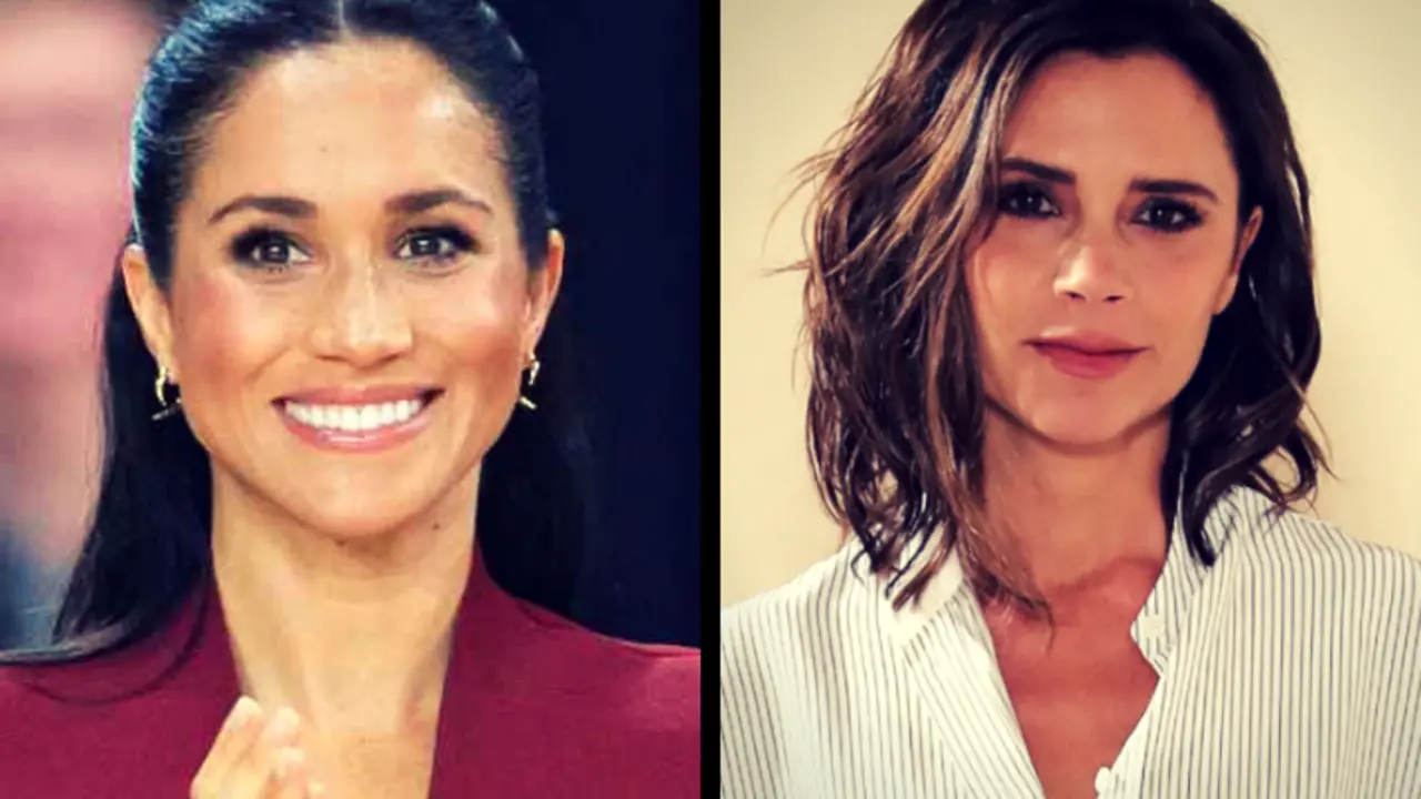 Meghan Markle, duquesa de Sussex; y Victoria Beckham, dise&ntilde;adora. RR SS.