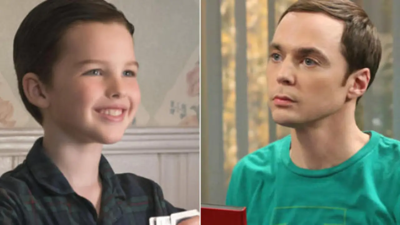 Iain Armitage (Young Sheldon) y Jim Parsons (Sheldon Cooper), actores. / RRSS.