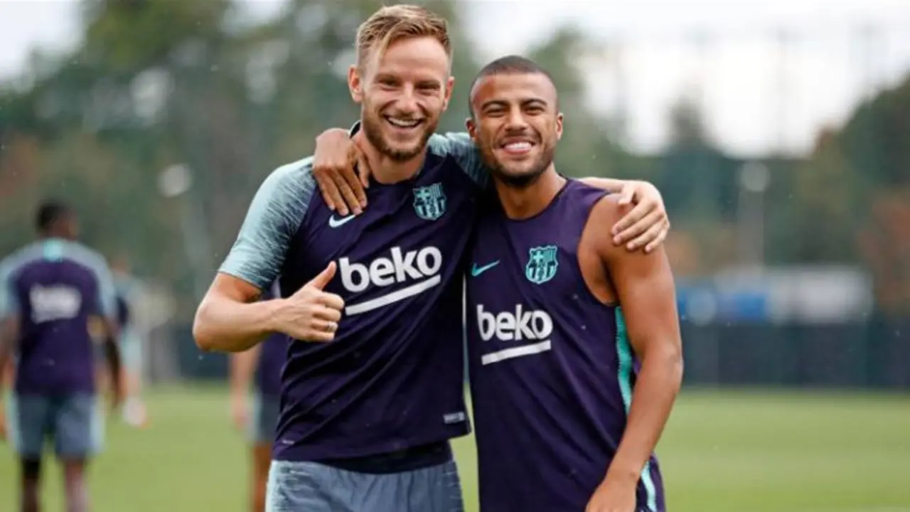 Ivan Rakitic y Rafinha, futbolistas. / @Rafinha