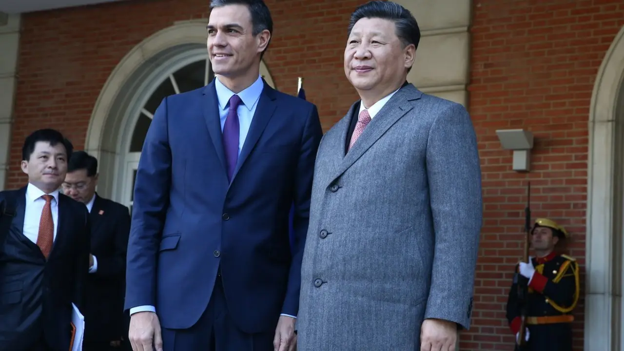 Pedro S&aacute;nchez y Xi Jinping. / Mundiario