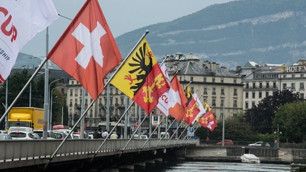 Banderas en Ginebra, Suiza. / Pixabay