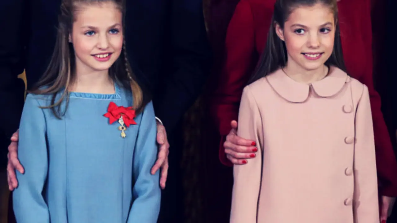 Leonor, princesa de Asturias; y la Infanta Sof&iacute;a. RR SS.