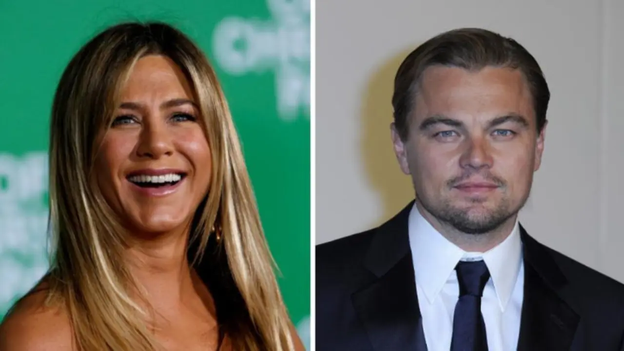 Jennifer Aniston y Leonardo DiCaprio, actores. / Net TV.