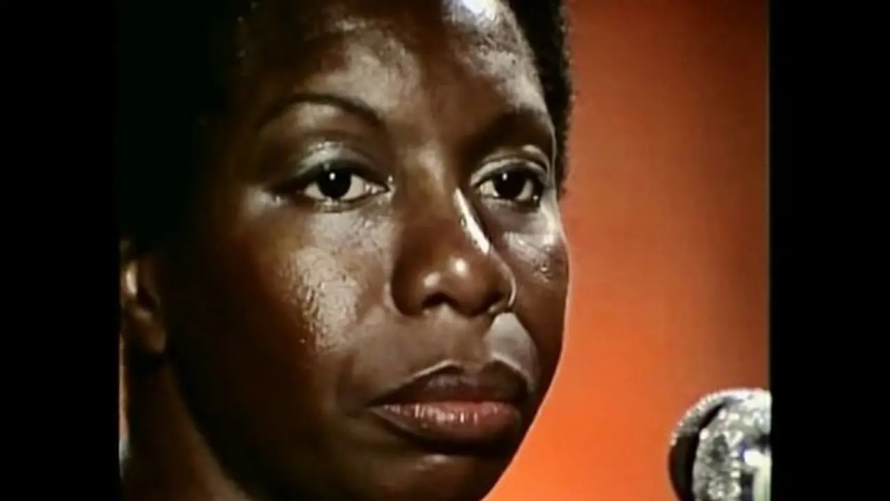 La cantante Nina Simone en el Festival de Montreux.