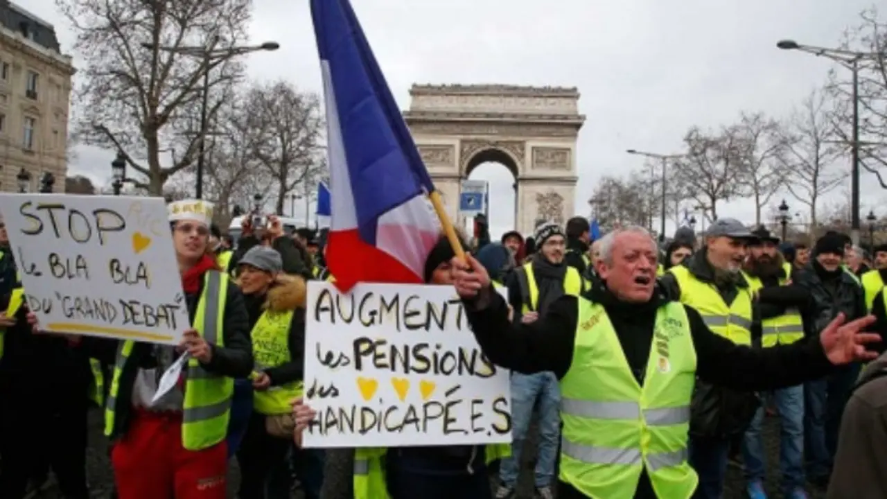 Protestas de los chalecos amarillos. / RRSS.