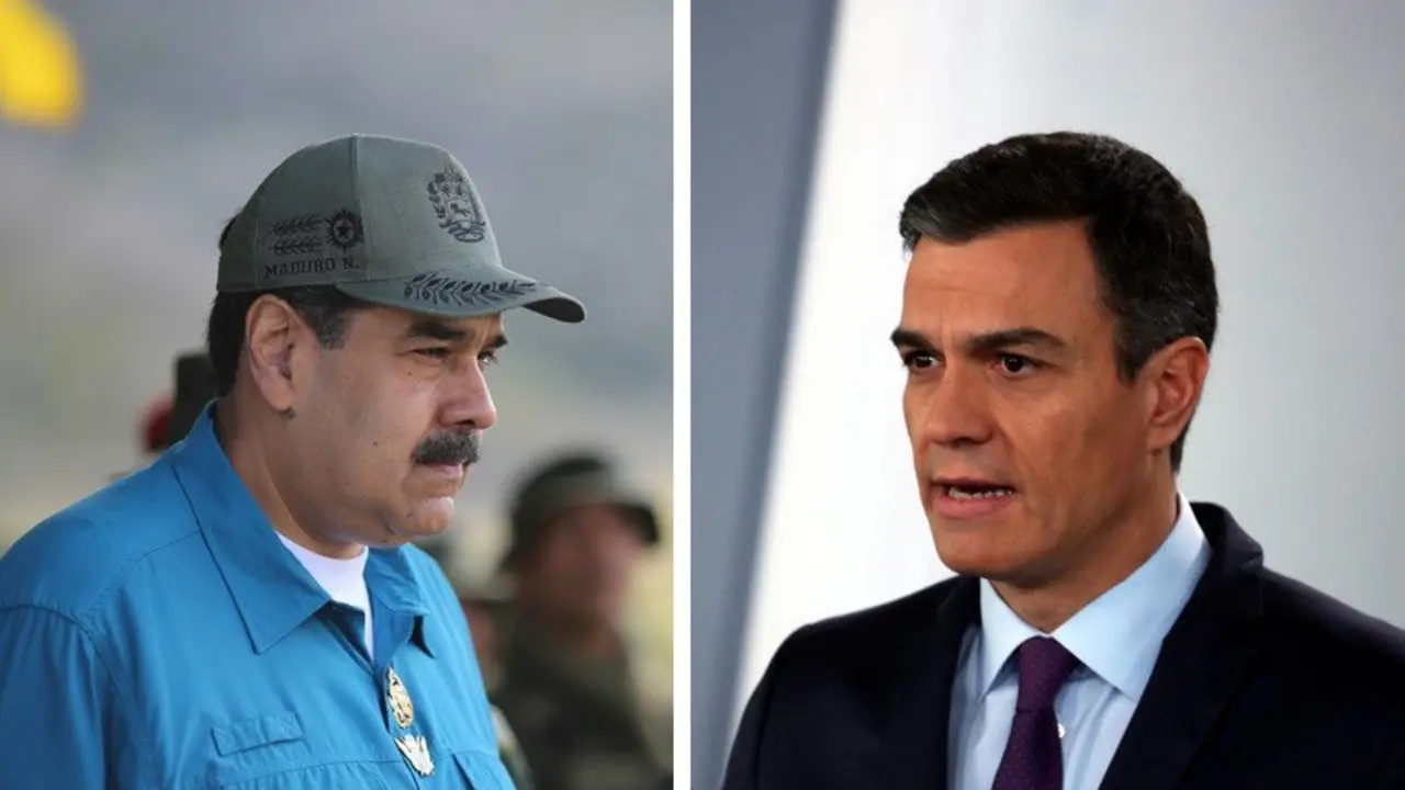 Nicol&aacute;s Maduro y Pedro S&aacute;nchez.