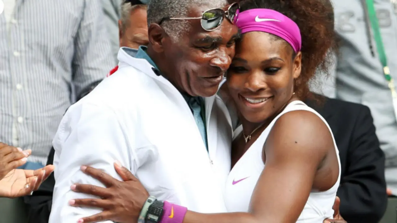 Richard Williams y Serena Williams. / WTA Tennis.