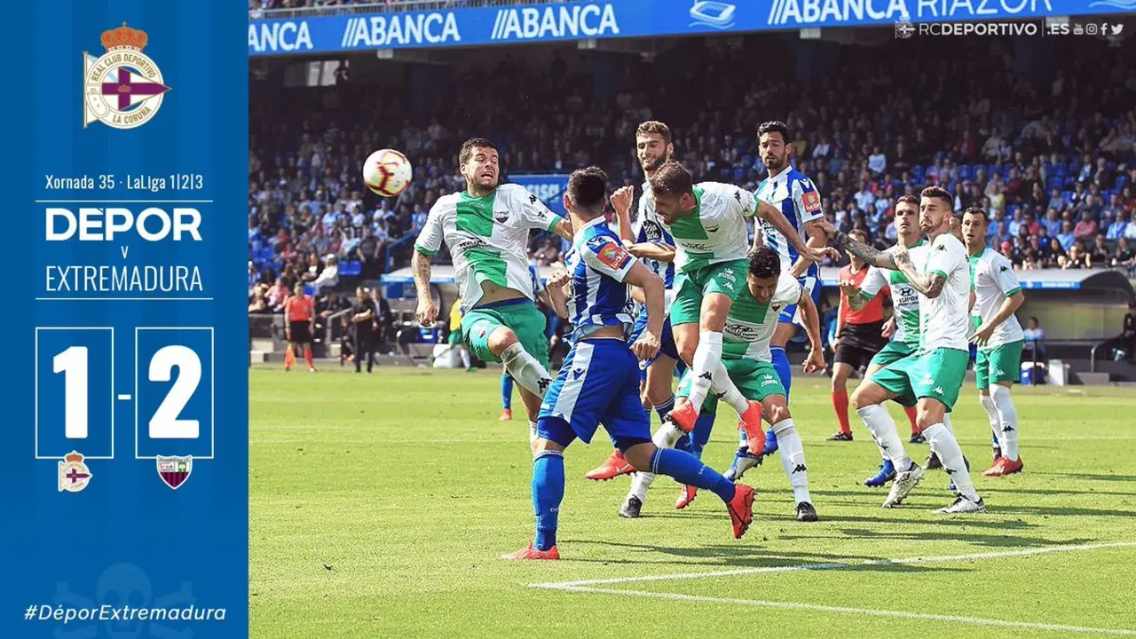 Nuevo fracaso del Deportivo, esta vez ante el Extremadura. / RCD