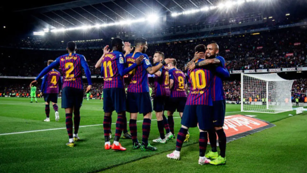El Barcelona, campe&oacute;n de LaLiga 2018-2019. / @fcbarcelona_es