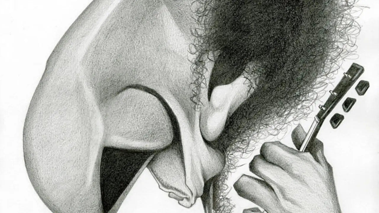 Caricatura de Bob Dylan, menci&oacute;n de honor en el XXI PortoCartoon. /  Pedro Silva, Portugal