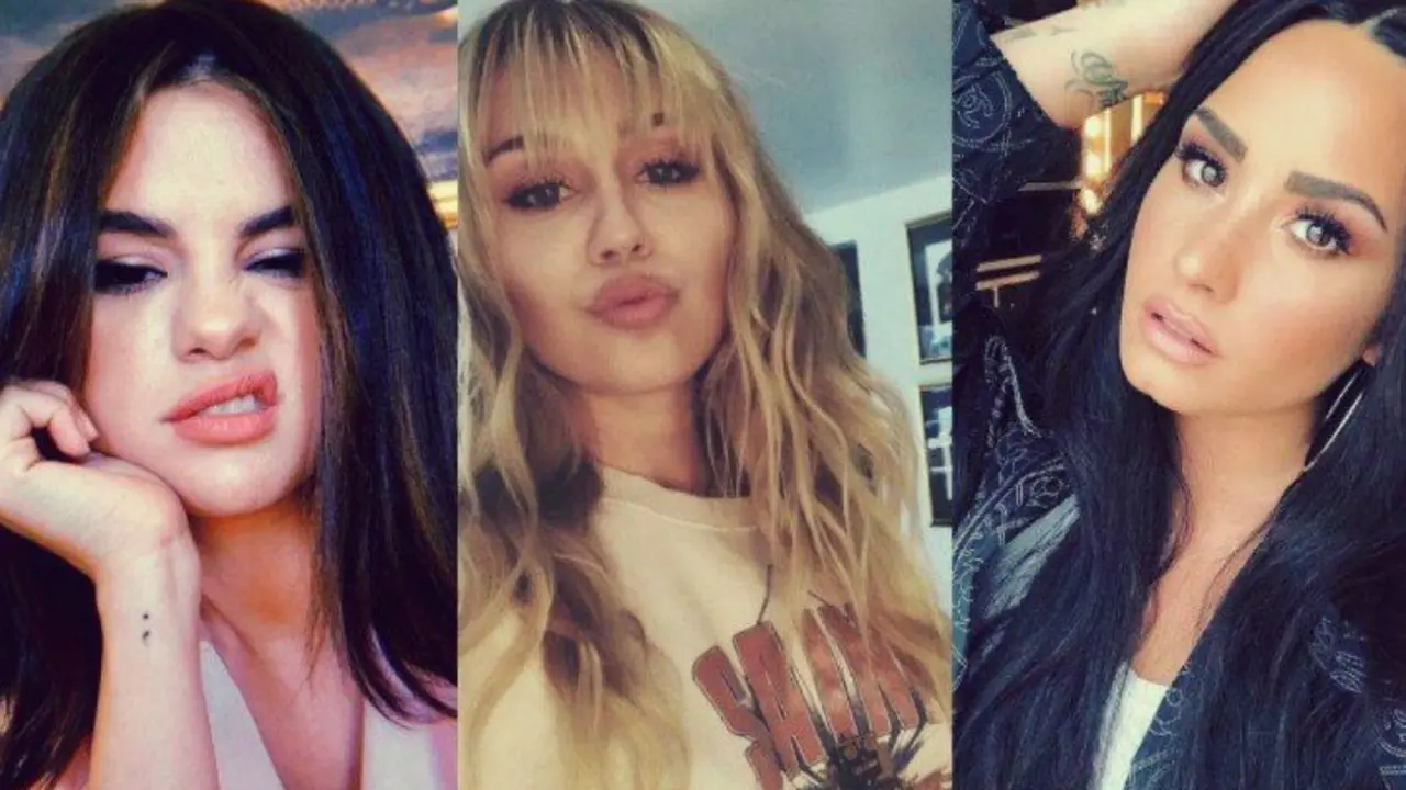 Selena Gomez, Miley Cyrus y Demi Lovato, cantantes. RR SS