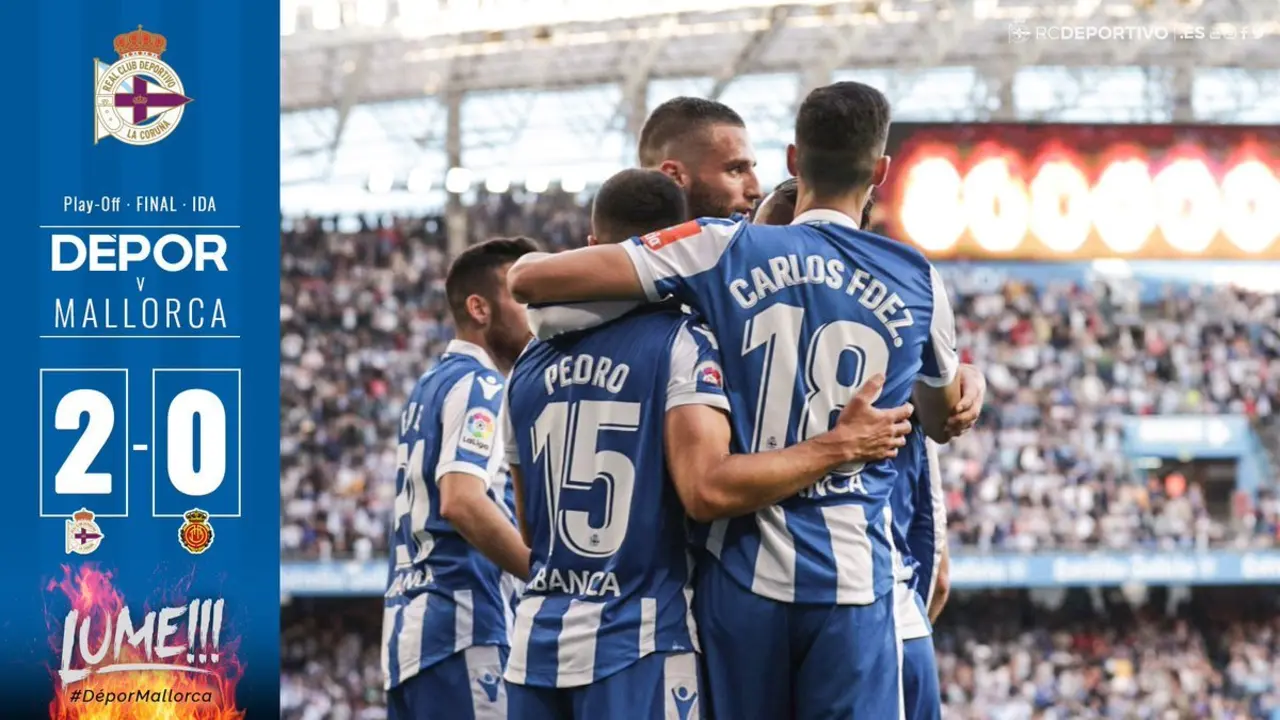 Esperanzador resultado del Deportivo ante el Mallorca. / RCD