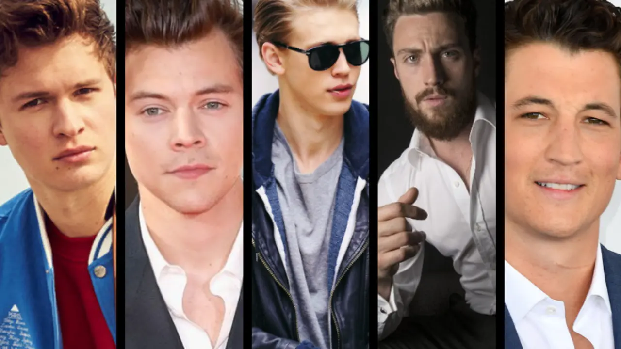 Ansel Elgort, Harry Styles, Austin Butler, Aaron Taylor-Johnson y Miles Teller, actores. RR SS.
