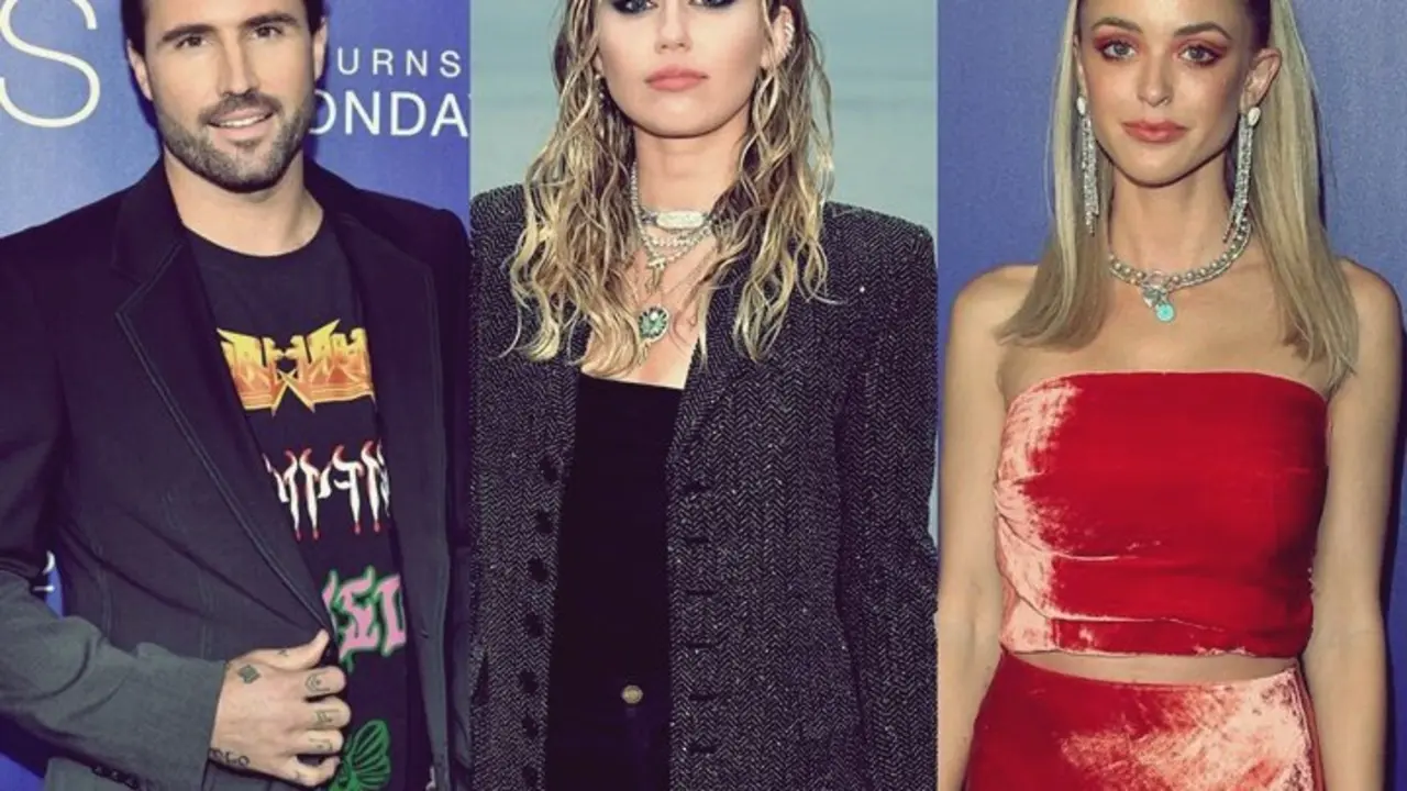 Brody Jenner, modelo; Miley Cyrus, cantante; Kaitlynn Carter, bloguera. / RR SS