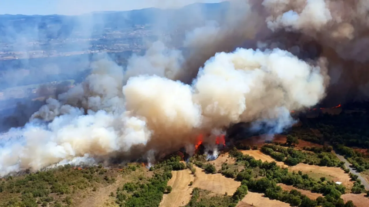 Incendio en Monforte (Lugo). / Mundiario