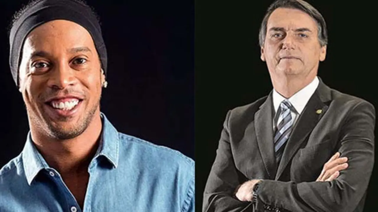 Ronaldinho y bolsonaro