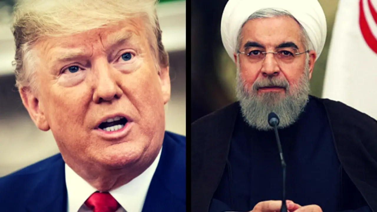 Donald Trump, presidente de EE UU; y Has&aacute;n Rohan&iacute;, presidente de Ir&aacute;n. RR SS.