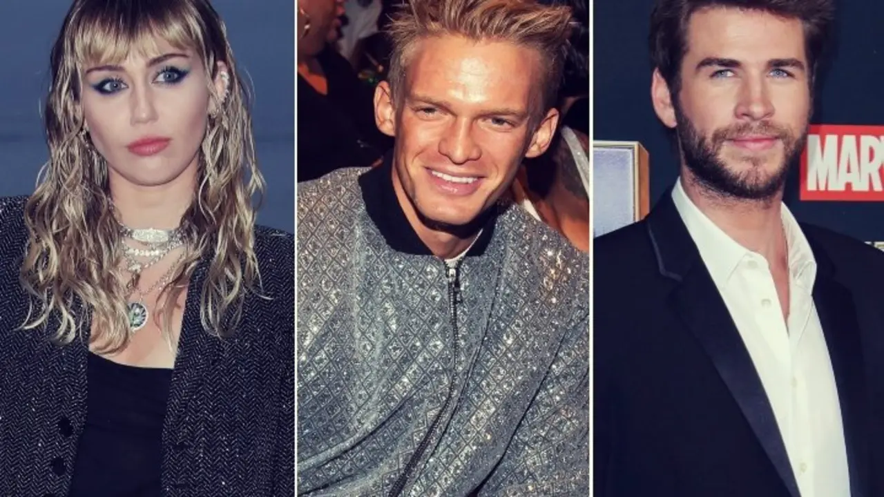 Miley Cyrus, Cody Simpson y Liam Hemsworth. RR SS.