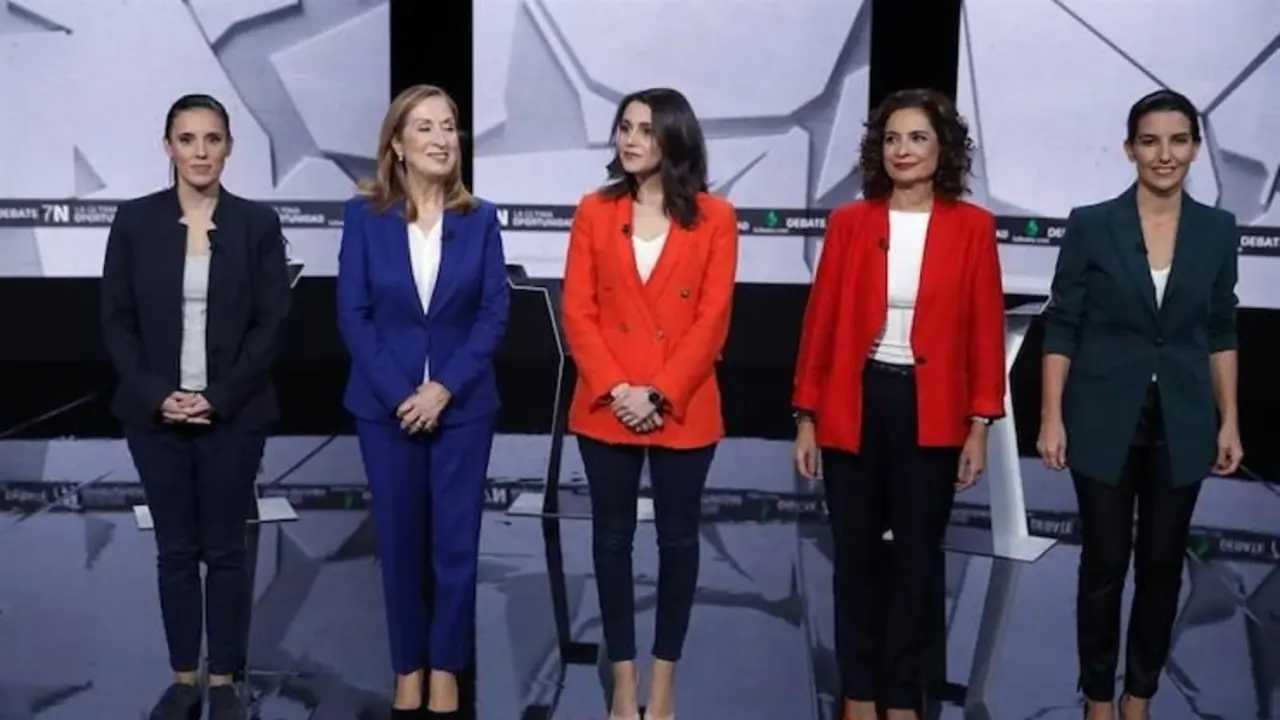Ultimo debate electoral protagonizado por las mujeres más representativas de los partidos. / TV