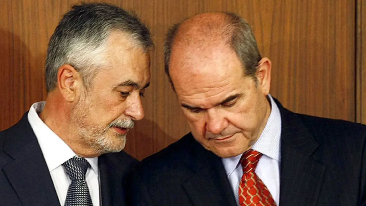Gri&ntilde;&aacute;n y Chaves, ex dirigentes del PSOE. / TV
