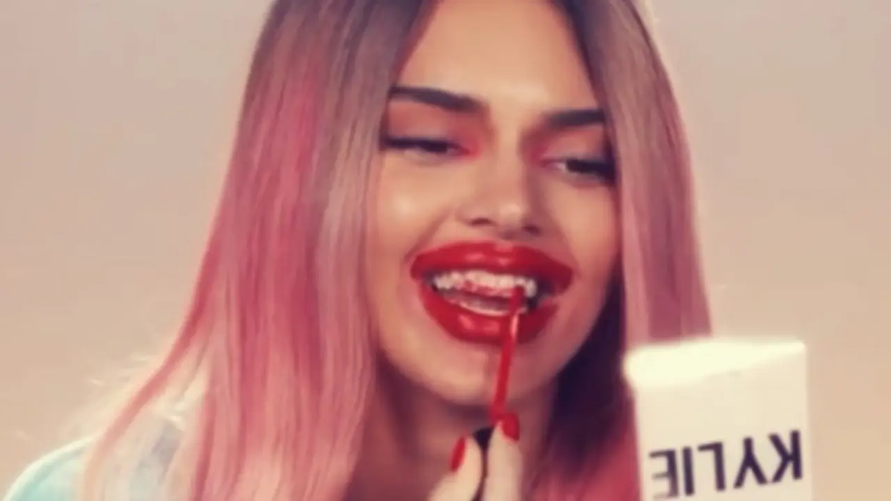 Kendall Jenner imitando a Kylie. RR SS.