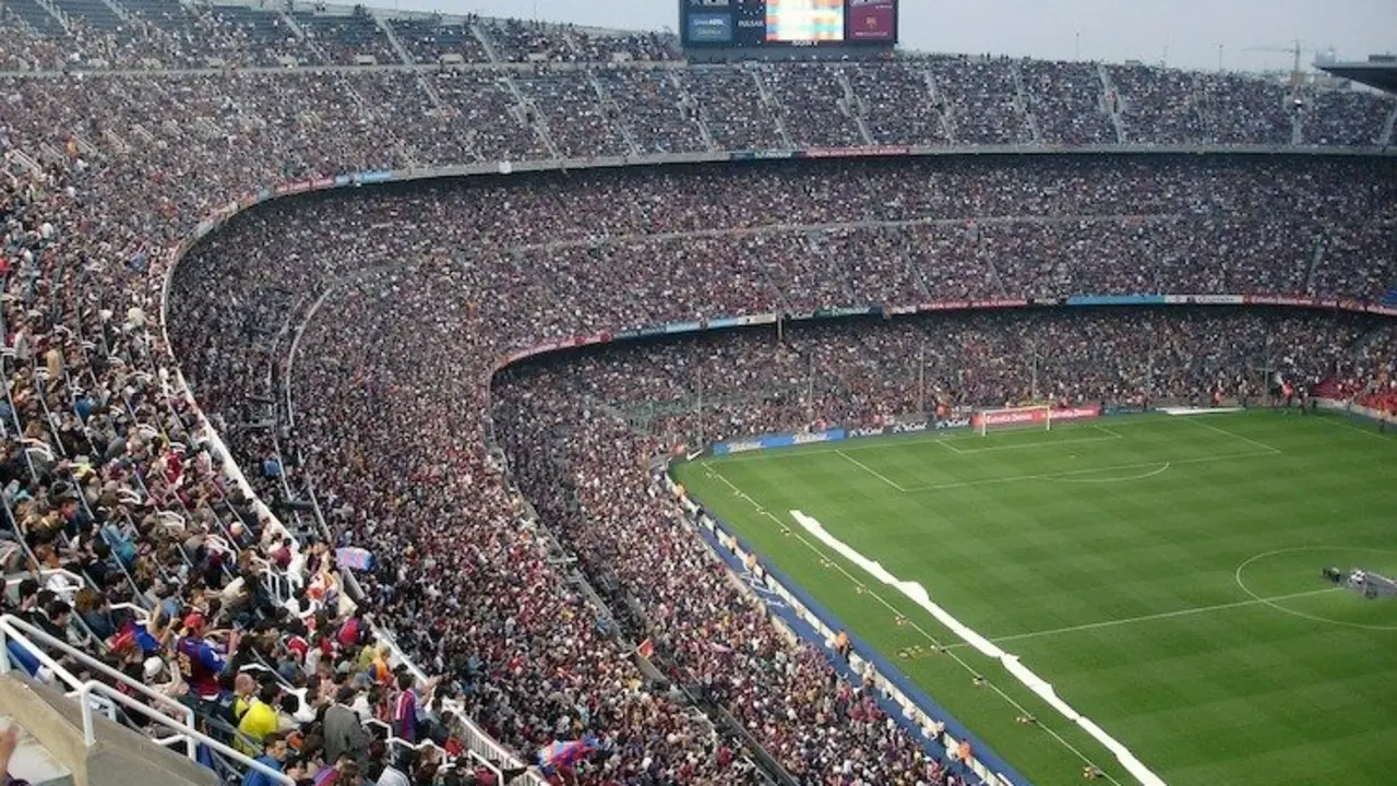 Estadio de fútbol.