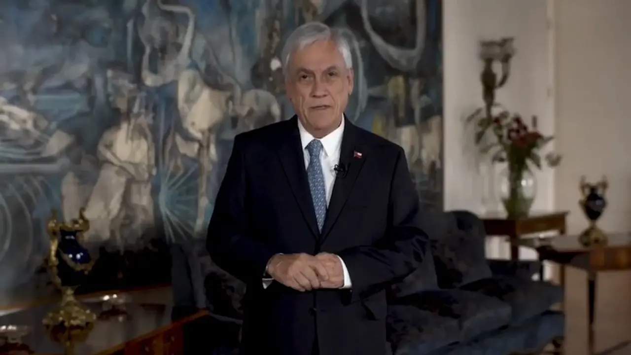 Sebastian Piñera en el reciente video. / TW @sebastianpinera
