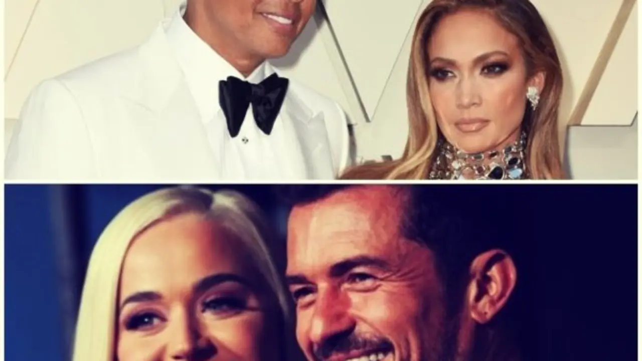 Alex Rodriguez y JLo; y Katy Perry y Orlando Bloom. RR SS.