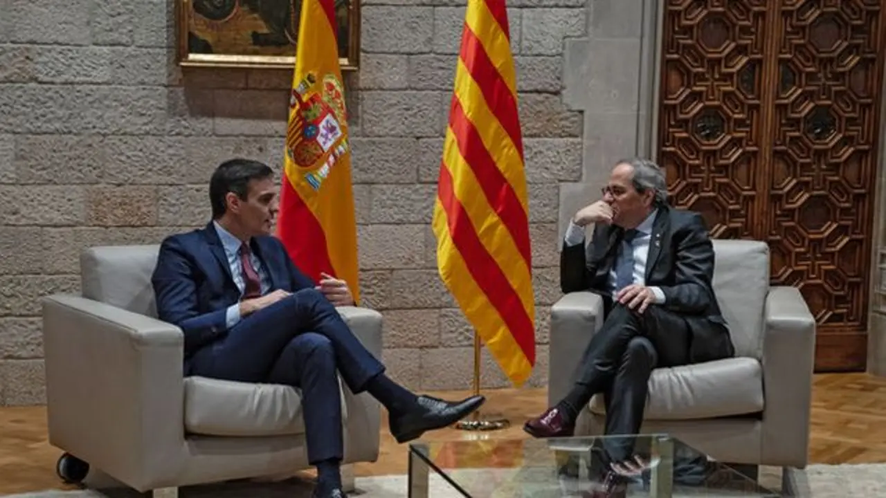 Quim Torra y Pedro S&aacute;nchez. / Archivo Mundiario
