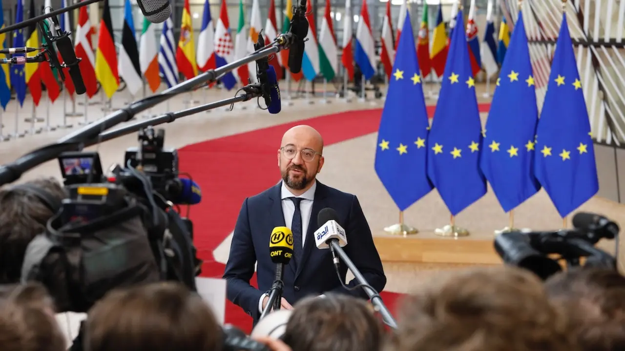 Charles Michel, presidente del Consejo Europeo a su llegada a la reunión extraordinaria que decidirá los presupuestos europeos del 2021 a 2024. / European Union