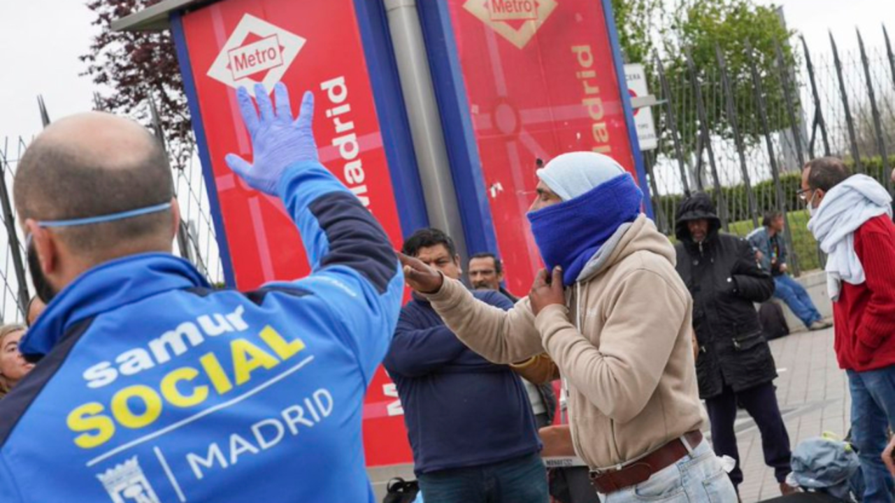 Albergue para sin techos en Ifema. / RR SS
